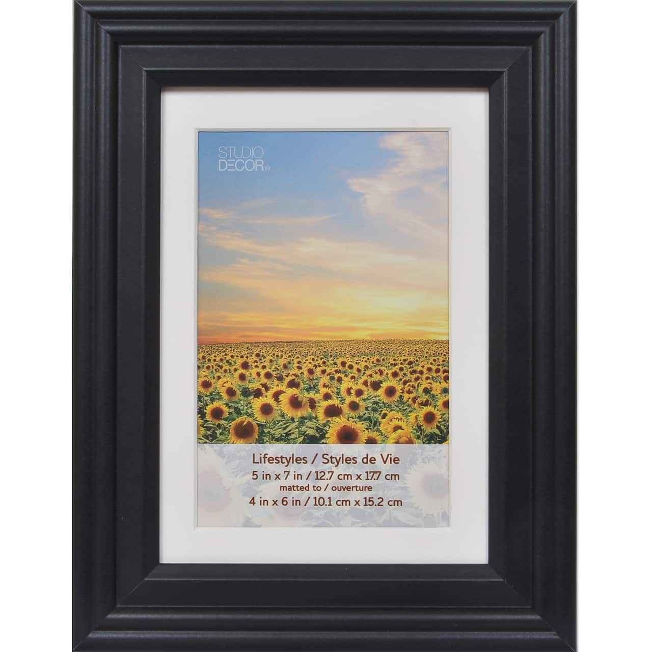 Black 4&#x22; x 6&#x22; Frame with Mat Lifestyles by Studio Decor&#xAE;, 5 Pack